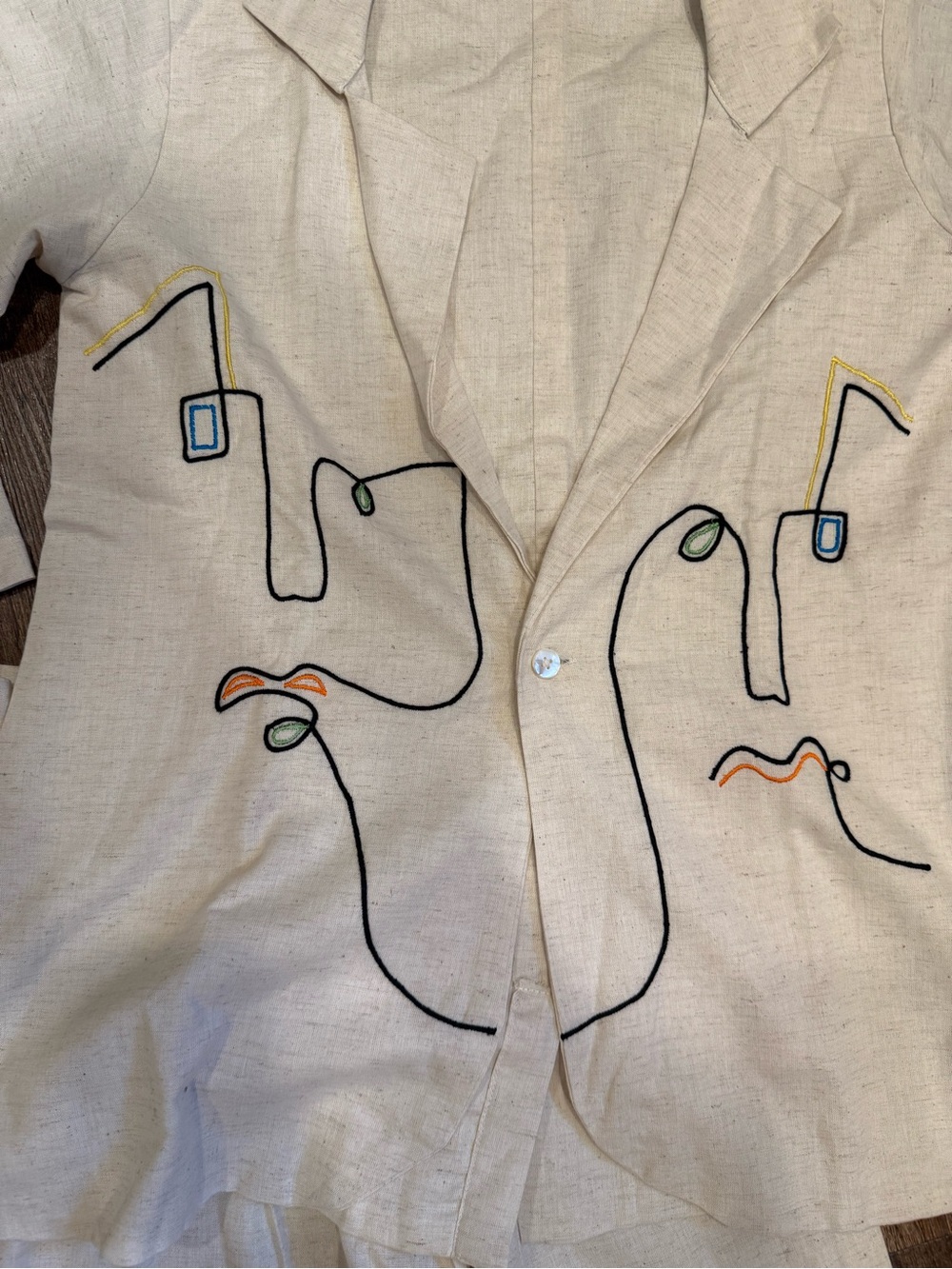 3 Piece Babli Artsy Khadi Bold matching set, Small - Picture 3 of 7